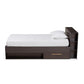 Baxton Studio Carlson Modern and Contemporary Espresso Brown Finished Wood Twin Size 3-Drawer Platform Storage Bed | Beds | Modishstore - 4