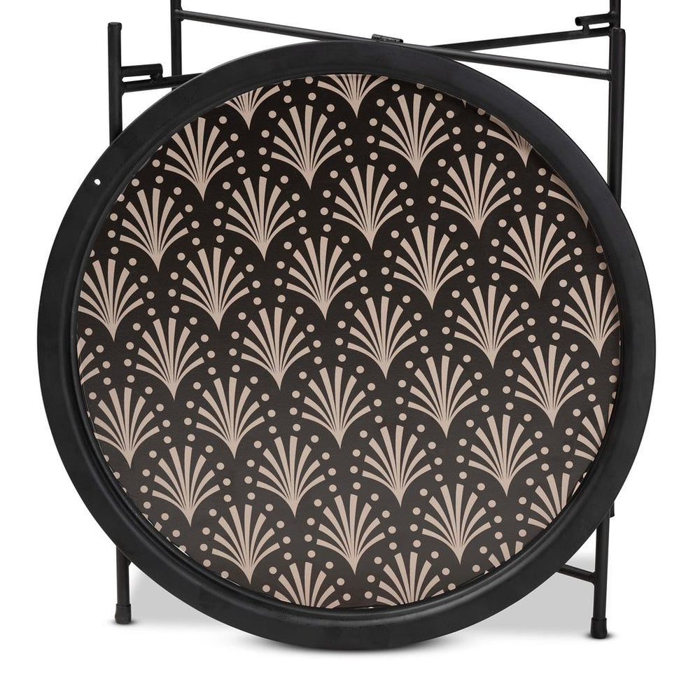 Baxton Studio Ivana Modern and Contemporary Black Finished Metal Plant Stand | Outdoor Tables | Modishstore - 4