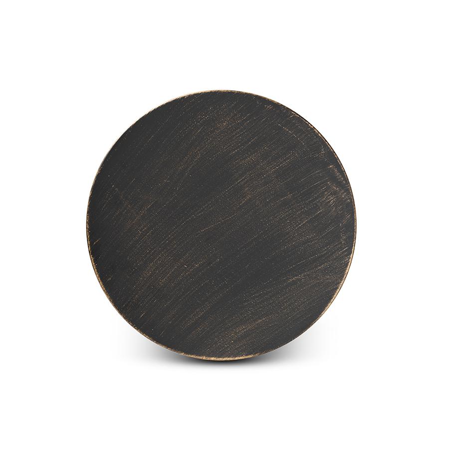 Baxton Studio Finnick Modern Industrial Antique Black finished Metal End Table | End Tables | Modishstore - 4
