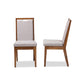 Baxton Studio Octavia Modern and Contemporary Grey Fabric Upholstered and Walnut Brown Finished Wood 2-Piece Dining Chair Set | Dining Chairs | Modishstore - 4