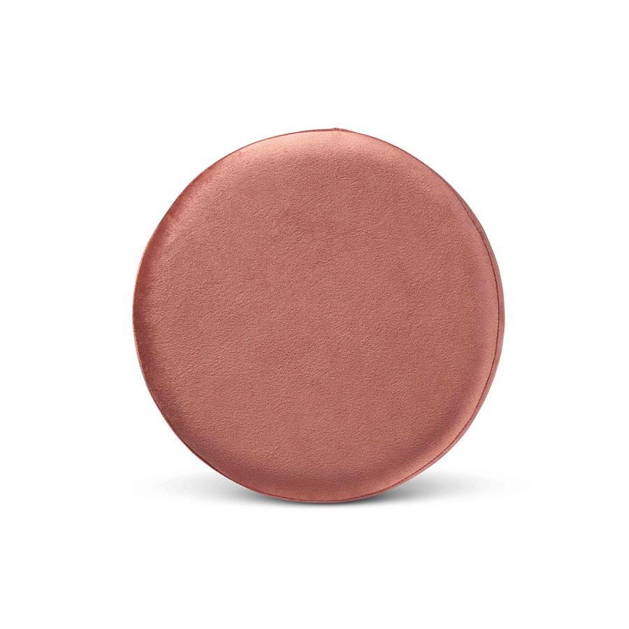Baxton Studio Chaela Contemporary Glam and Luxe Blush Pink Velvet Fabric Upholstered and Gold Finished Metal Ottoman | Ottomans | Modishstore - 3