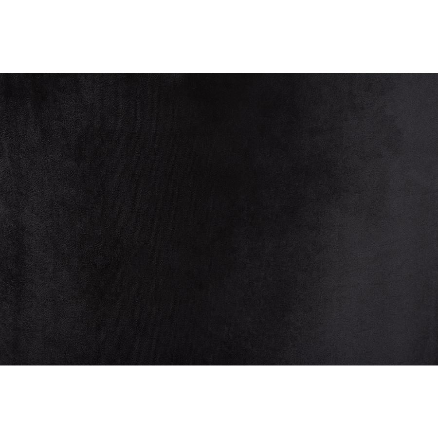 Baxton Studio Livana Contemporary Glam and Luxe Black Velvet Fabric Upholstered Storage Ottoman | Ottomans | Modishstore - 4