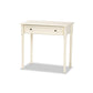 Baxton Studio Mahler Classic and Traditional White Finished Wood 1-Drawer Console Table | Console Tables | Modishstore
