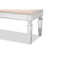 Baxton Studio Hedia Contemporary Glam and Luxe Beige Fabric Upholstered and Silver Finished Wood Accent Bench | Benches | Modishstore - 4