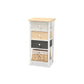 Baxton Studio Adonis Mid-Century Modern Transitional Multi-Colored Wood 3-Drawer Storage Unit with Basket | Cabinets | Modishstore