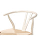Baxton Studio Paxton Modern and Contemporary White Finished Wood 2-Piece Bar Stool Set | Bar Stools | Modishstore - 4