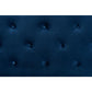 Baxton Studio Leone Modern and Contemporary Navy Blue Velvet Fabric Upholstered Full Size Headboard | Headboards | Modishstore - 3