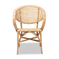 Baxton Studio Varick Modern Bohemian Natural Brown Finished Rattan Dining Chair | Dining Chairs | Modishstore - 3