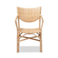 Baxton Studio Damani Modern Bohemian Natural Brown Finished Rattan Dining Chair | Dining Chairs | Modishstore - 3