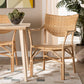 Baxton Studio Damani Modern Bohemian Natural Brown Finished Rattan Dining Chair | Dining Chairs | Modishstore - 2