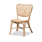 Baxton Studio Nadira Modern Bohemian Natural Brown Finished Rattan Dining Chair | Dining Chairs | Modishstore