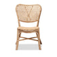 Baxton Studio Nadira Modern Bohemian Natural Brown Finished Rattan Dining Chair | Dining Chairs | Modishstore - 3