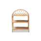 Baxton Studio Redell Modern Bohemian Natural Brown Rattan 3-Tier Display Shelf | Shelves & Shelving Units | Modishstore - 4