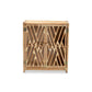 Baxton Studio Shena Modern Bohemian Natural Brown Rattan 2-Door Storage Cabinet | Cabinets | Modishstore - 3