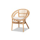 Baxton Studio Adrina Modern Bohemian Natural Brown Rattan Dining Chair | Dining Chairs | Modishstore