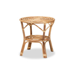 Baxton Studio Cariel Modern Bohemian Natural Brown Rattan Coffee Table