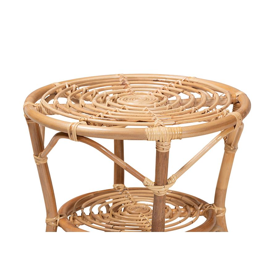 Baxton Studio Cariel Modern Bohemian Natural Brown Rattan Coffee Table | Coffee Tables | Modishstore - 3