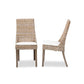 Baxton Studio Toby Modern Bohemian Grey Rattan 2-Piece Dining Chair Set | Dining Chairs | Modishstore - 3