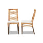 Baxton Studio Poltak Modern Bohemian Natural Brown Rattan 2-Piece Dining Chair Set | Dining Chairs | Modishstore - 3