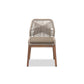 Baxton Studio Jennifer Mid-Century Transitional Grey Woven Rope Mahogany Dining Side Chair | Dining Chairs | Modishstore - 2