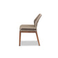 Baxton Studio Jennifer Mid-Century Transitional Grey Woven Rope Mahogany Dining Side Chair | Dining Chairs | Modishstore - 3
