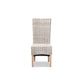 Baxton Studio Trianna Rustic Transitional Whitewashed Rattan and Natural Brown Finished Wood Dining Chair | Dining Chairs | Modishstore - 2