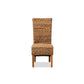 Baxton Studio Trianna Rustic Transitional Natural Abaca and Brown Finished Wood Dining Chair | Dining Chairs | Modishstore - 2
