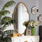 Baxton Studio Dennis Vintage Antique Gold Finished Accent Wall Mirror | Mirrors | Modishstore - 4