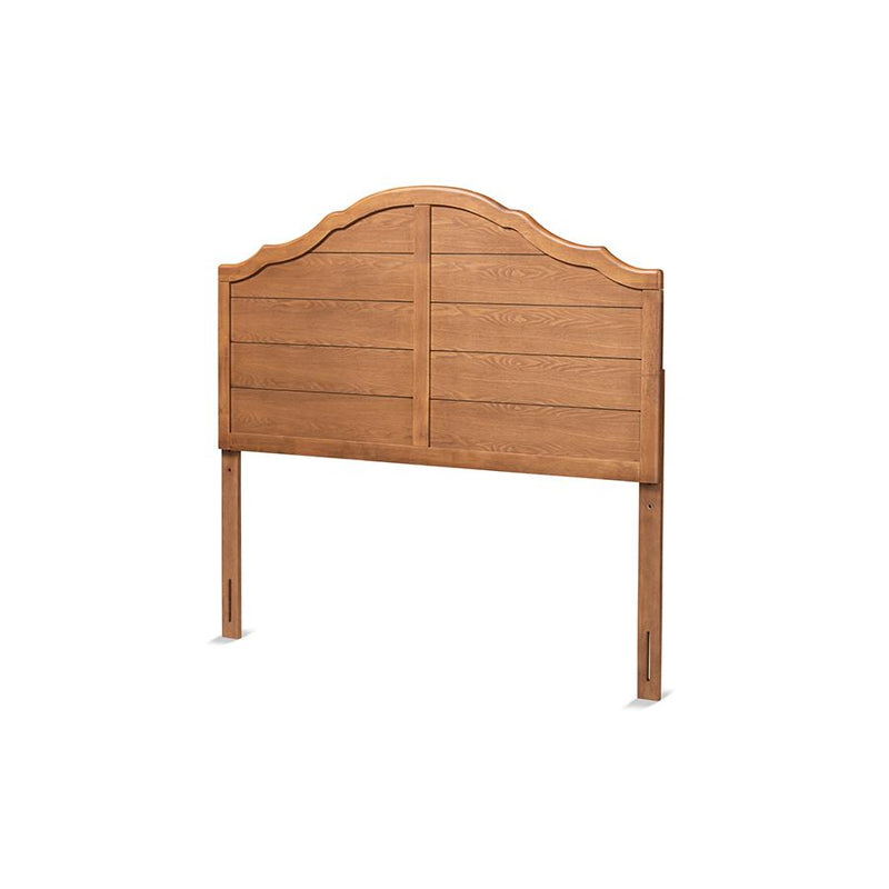 Baxton Studio Clive Vintage Traditional Farmhouse Ash Walnut Finished Wood Queen Size Headboard | Headboards | Modishstore