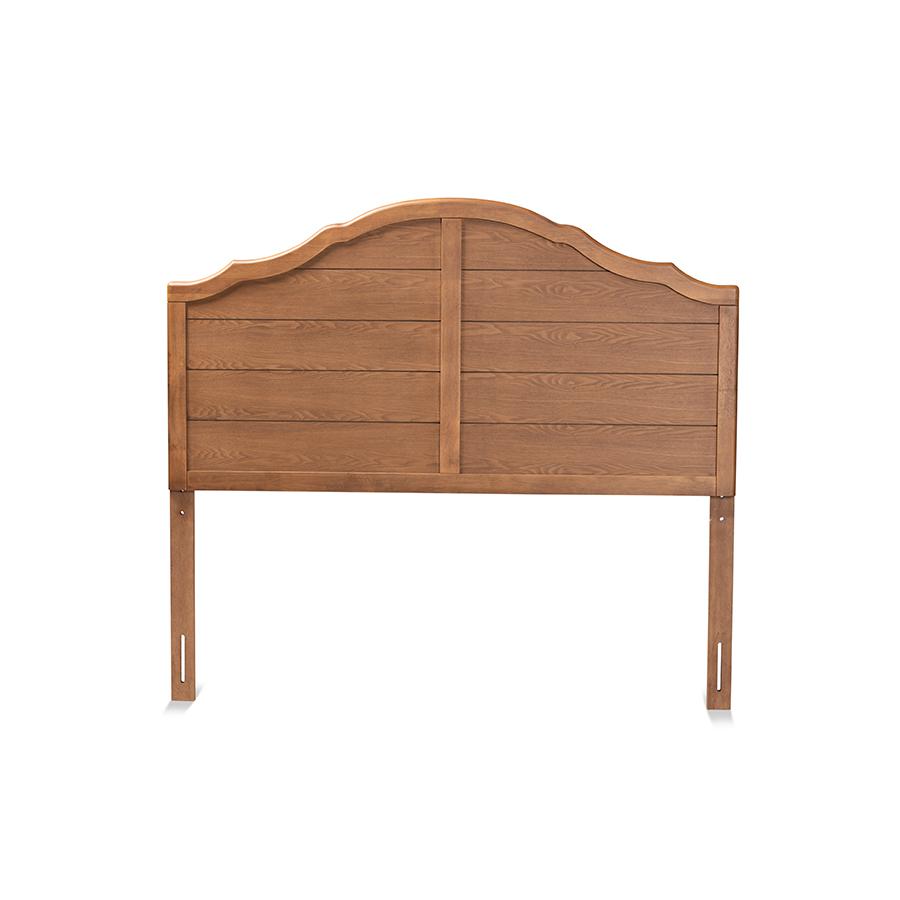 Baxton Studio Clive Vintage Traditional Farmhouse Ash Walnut Finished Wood Queen Size Headboard | Headboards | Modishstore - 2