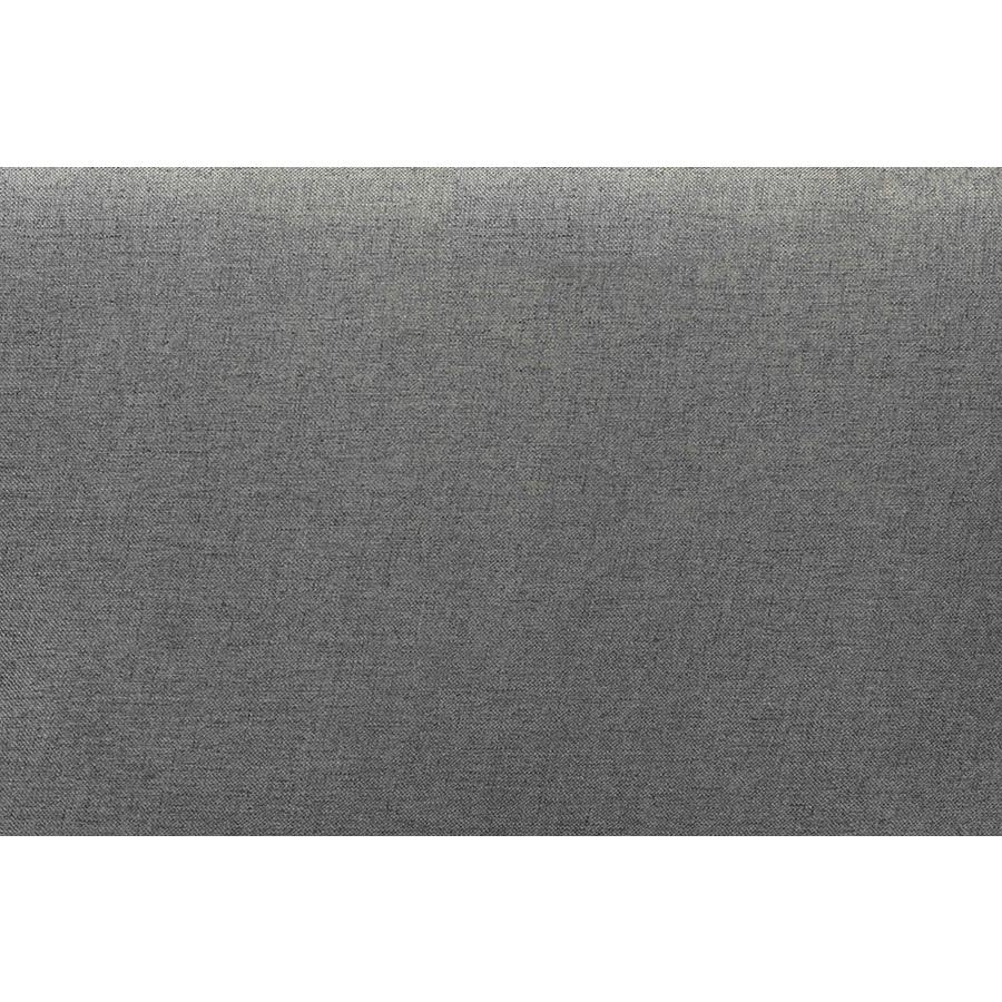 Baxton Studio Dexter Modern and Contemporary Dark Grey Fabric Upholstered and Walnut Brown Finished Wood Queen Size Headboard | Headboards | Modishstore - 4