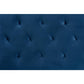 Baxton Studio Felix Modern and Contemporary Navy Blue Velvet Fabric Upholstered Queen Size Headboard | Headboards | Modishstore - 3