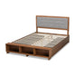 Baxton Studio Cosma Modern Transitional Ash Walnut Brown Finished Wood 4-Drawer Queen Size Platform Storage Bed | Beds | Modishstore - 3