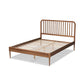 Baxton Studio Neilan Modern and Contemporary Walnut Brown Finished Wood Queen Size Platform Bed | Beds | Modishstore - 3