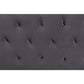 Baxton Studio Felix Modern and Contemporary Grey Velvet Fabric Upholstered King Size Headboard | Headboards | Modishstore - 3