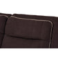 Baxton Studio Sabella Modern and Contemporary Chocolate Brown Fabric Upholstered 7-Piece Reclining Sectional Sofa | Sofas | Modishstore - 7