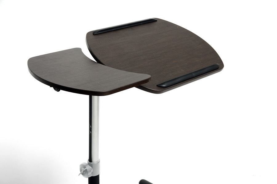 Baxton Studio Olsen Wenge/Black Wheeled Laptop Tray Table with Tilt Control | Desks | Modishstore - 3