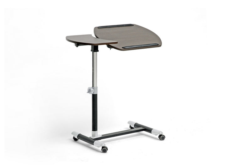 Baxton Studio Olsen Wenge/Black Wheeled Laptop Tray Table with Tilt Control | Desks | Modishstore