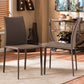 Baxton Studio Rockford Modern and Contemporary Taupe Bonded Leather Upholstered Dining Chair (Set of 2) | Dining Chairs | Modishstore - 4