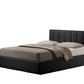 Baxton Studio Templemore Black Leather Contemporary Queen-Size Bed | Beds | Modishstore