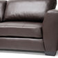 Baxton Studio Orland Brown Leather Modern Sectional Sofa Set with Left Facing Chaise | Sofas | Modishstore - 3