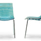 Baxton Studio Marisse Blue Plastic Modern Dining Chair (Set of 2) | Dining Chairs | Modishstore - 2