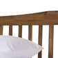 Baxton Studio Edeline Mid-Century Modern Solid Walnut Wood Curvaceous Slatted King Size Platform Bed | Beds | Modishstore - 3