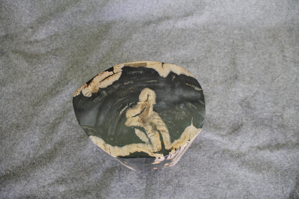 Petrified Wood Log Stool 11in x 8in x 16in (h) - 1687.21 | Petrified Wood Stools | Modishstore-2