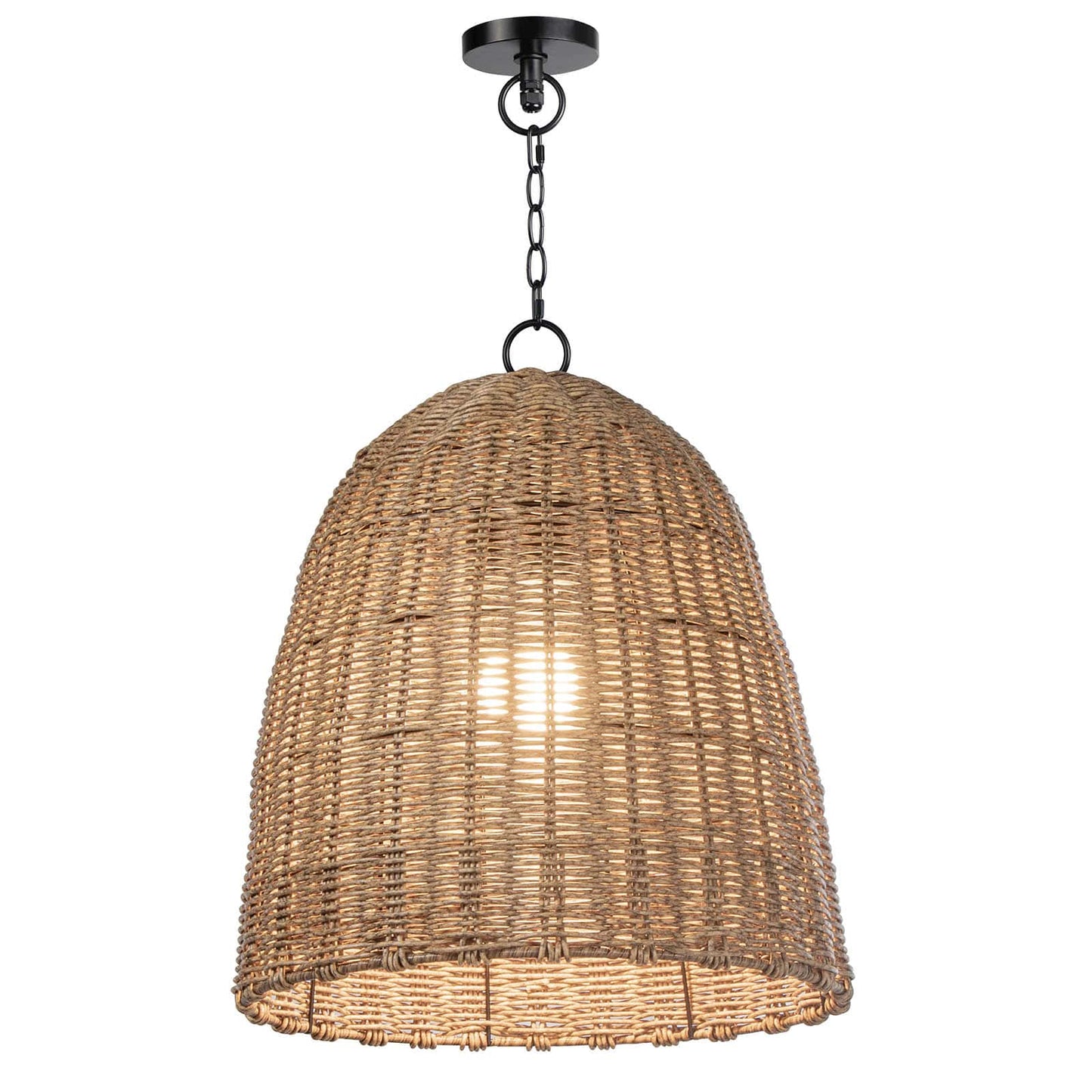 Beehive Outdoor Pendant Small Weathered Natural By Regina Andrew | Pendant Lamps | Modishstore - 2