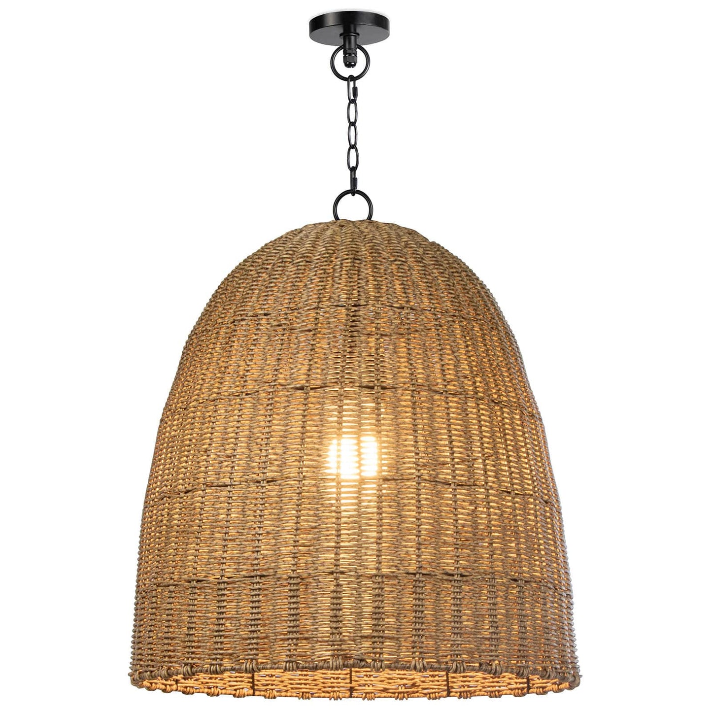 Beehive Outdoor Pendant Large Weathered Natural By Regina Andrew | Pendant Lamps | Modishstore - 2