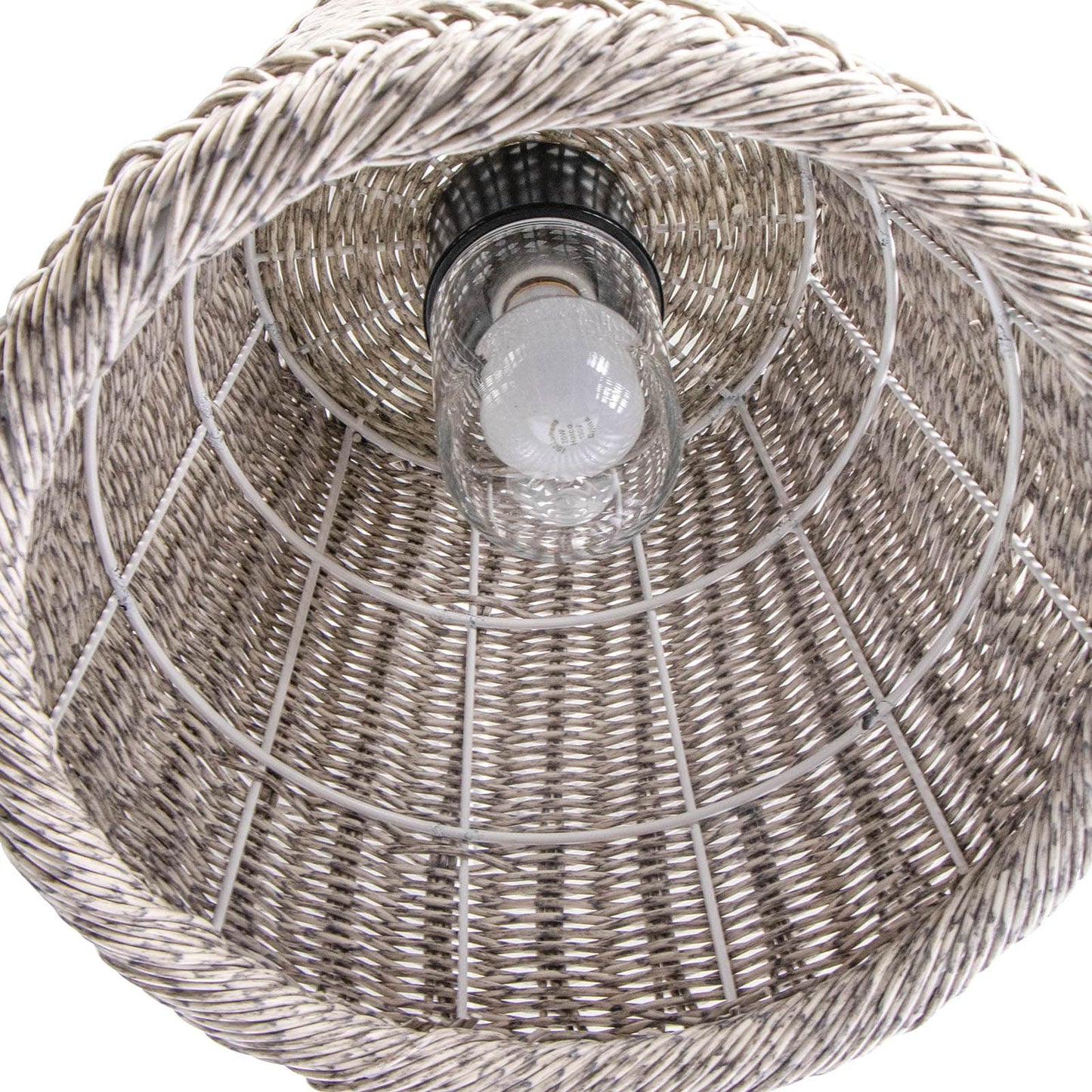 Augustine Outdoor Pendant Small Weathered White By Regina Andrew | Pendant Lamps | Modishstore - 4
