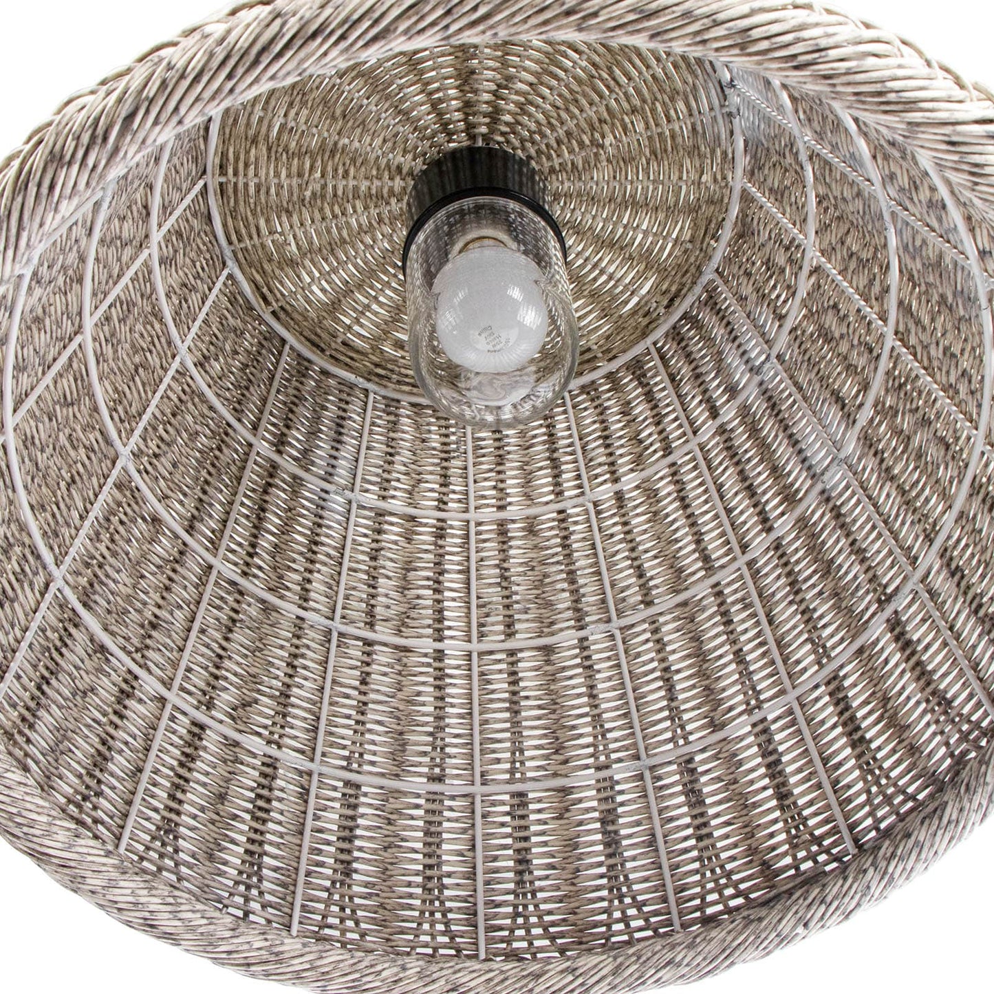 Augustine Outdoor Pendant Large Weathered White By Regina Andrew | Pendant Lamps | Modishstore - 5