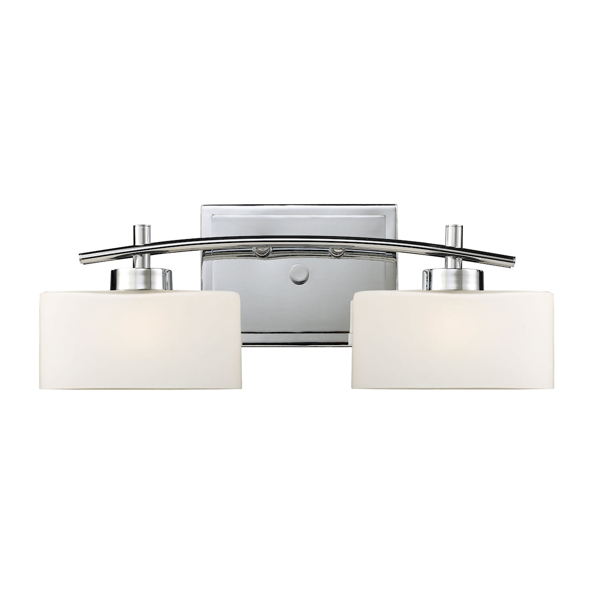 Eastbrook 2-Light Vanity Lamp in Polished Chrome with Opal White Glass ELK Lighting | Vanity Light | Modishstore
