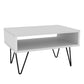 Manhattan Comfort Mid-Century - Modern Nolita 21.06" Coffee Table with 1 Cubby in White | Coffee Tables | Modishstore-2